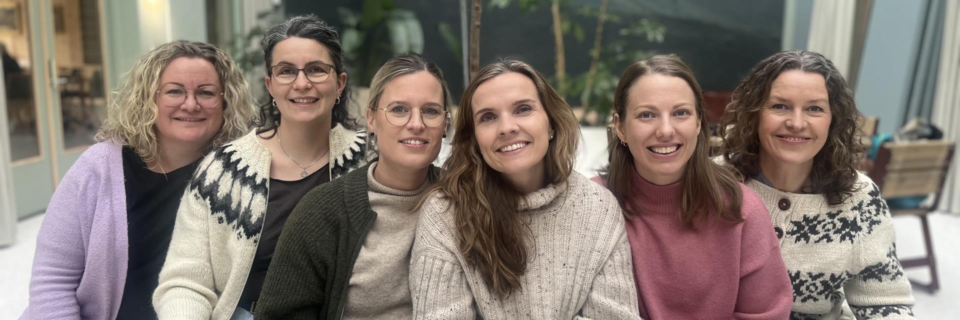 COS-rettleiarar f.v: Ingunn Stokka, Irma R. Heidarsdottir,  Alma Eyfjord Hiim, Helga Nessa, Sofie H. Hårajuvet og Linda M. Rugland