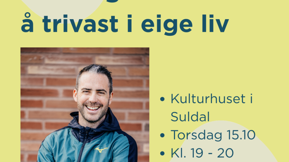 Lenkje til artikkel: Føredrag "Kvardagstrivsel" i samband med Verdsdagen for psykisk helse 